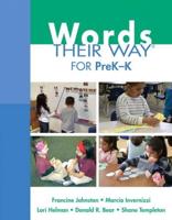 Words Their Way for PreK-K -- PDToolKit