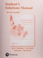 Student's Solutions Manual for Developmental Mathematics, Basic Mathematics and Algebra, Fourth Edition