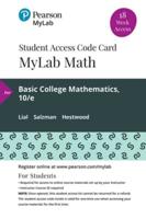 Mylab Math With Pearson Etext -- 18 Week Standalone Access Card -- For Basic College Mathematics