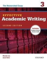 Effective Academic Writing. 3 The Researched Essay