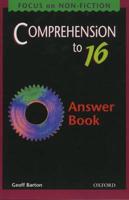 Comprehension to GCSE. Answer Book