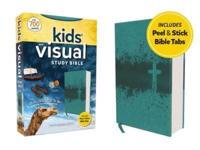 Niv, Kids' Visual Study Bible, Leathersoft, Teal, Full Color Interior, Peel/Stick Bible Tabs