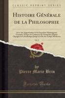 Histoire Générale De La Philosophie, Vol. 2