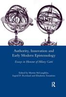 Authority, Innovation and Early Modern Epistemology