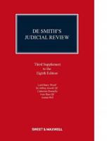 De Smith's Judicial Review 3rd Supplement