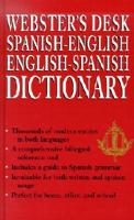 Webster's Desk Spanish-English, English-Spanish Dictionary