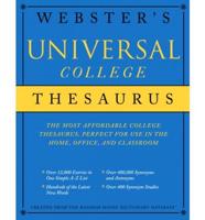 Webster&#39;s Universal College Thesaurus