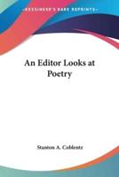 An Editor Looks at Poetry