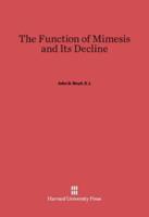 The Function of Mimesis and Its Decline