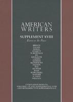 American Writers, Supplement XVIII
