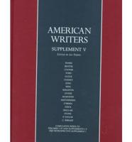American Writers, Supplement V