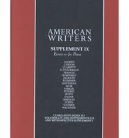 American Writers, Supplement IX