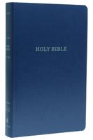 KJV Holy Bible: Gift and Award, Blue Leather-Look, Red Letter, Comfort Print: King James Version
