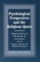 Psychological Perspectives and the Religious Quest