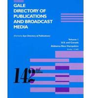 Gale Directory of Publications & Broadcast Media 142 5V Set