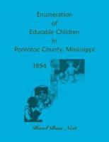 Enumeration of Educatable Children in Pontotoc County, Mississippi, 1894