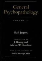 General Psychopathology. Volume One