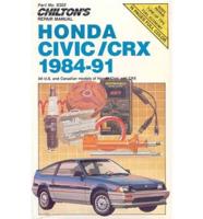 Chilton's Repair Manual. Honda Civic/CRX, 1984-91