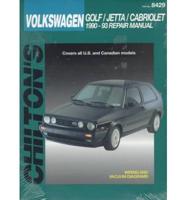 Chilton's VW, Golf/Jetta/Cabriolet 1990-93 Repair Manual