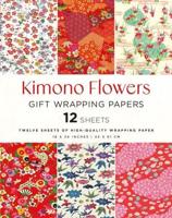 Kimono Flowers Gift Wrapping Paper - 12 Sheets