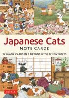 Japanese Cats - 12 Blank Note Cards