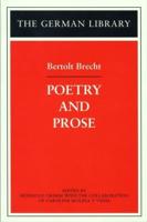 Poetry and Prose: Bertolt Brecht