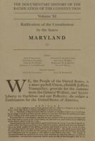 The Documentary History of the Ratification of the Constitution, Volume 11