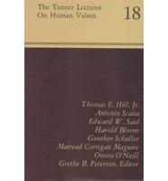The Tanner Lectures on Human Values 1997