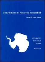 Contributions to Antarctic Research II
