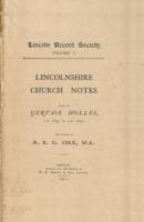 Lincolnshire Church Notes [1634-1642]