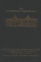 Supplications from England and Wales in the Registers of the Apostolic Penitentiary, 1410-1503. Volume III 1492-1503