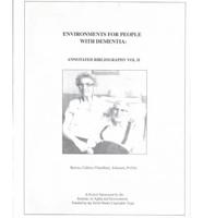 Environments for People With Dementia, 1993