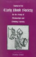 Journal of the Early Book Society