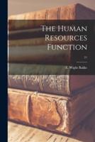 The Human Resources Function; 21