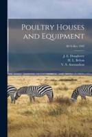 Poultry Houses and Equipment; B476 Rev 1943