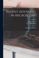 Recent Advances in Microscopy; Biological Applications