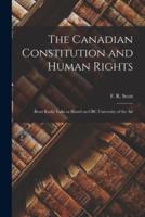 The Canadian Constitution and Human Rights
