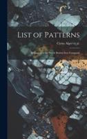 List of Patterns