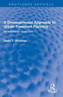 A Developmental Approach to Urban Transport Planning
