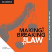 Cambridge Making and Breaking the Law VCE Units 1 and 2 Teacher Resource (Card)