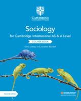 Cambridge International AS and A Level Sociology. Coursebook