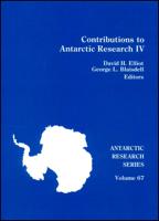 Contributions to Antarctic Research IV