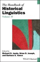 The Handbook of Historical Linguistics. Volume II