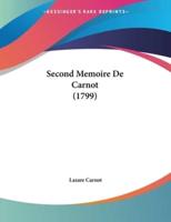 Second Memoire De Carnot (1799)