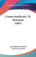 Contes Inedits De J. B. Rousseau (1881)