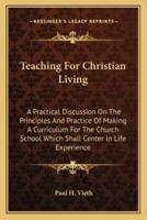 Teaching For Christian Living