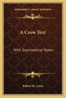 A Crow Text