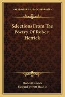 Selections From The Poetry Of Robert Herrick