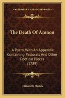 The Death of Amnon the Death of Amnon