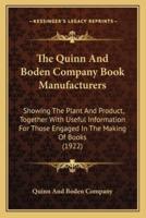 The Quinn And Boden Company Book Manufacturers